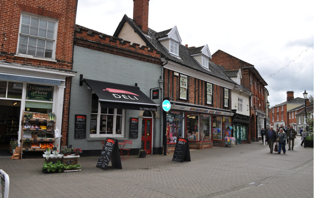 Halesworth is a short drive from Green Valley, and has a pedestrianised high street