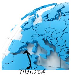 Menorca on map